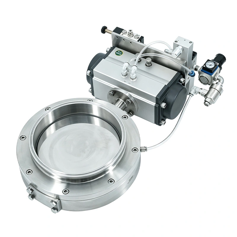 Sanitary Eccentric Butterfly Valve With Retractable Seat